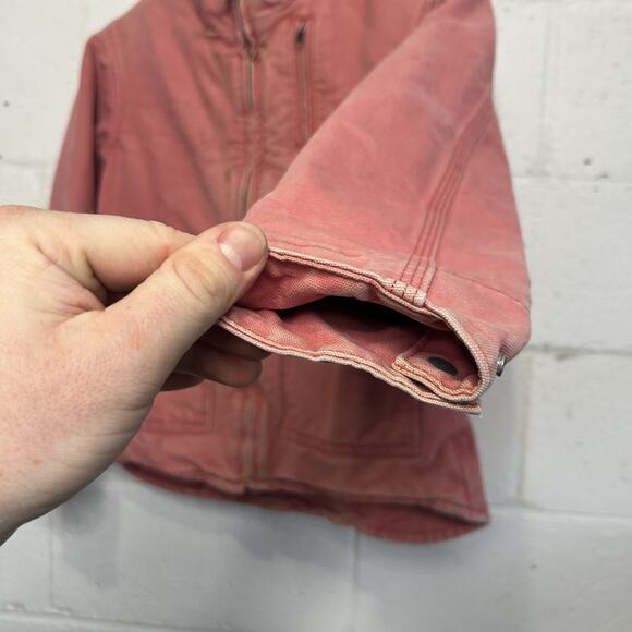 Vintage Carhartt Sherpa-Lined Ridge Jacket “Sherbet Pink” - Picture 12 of 15